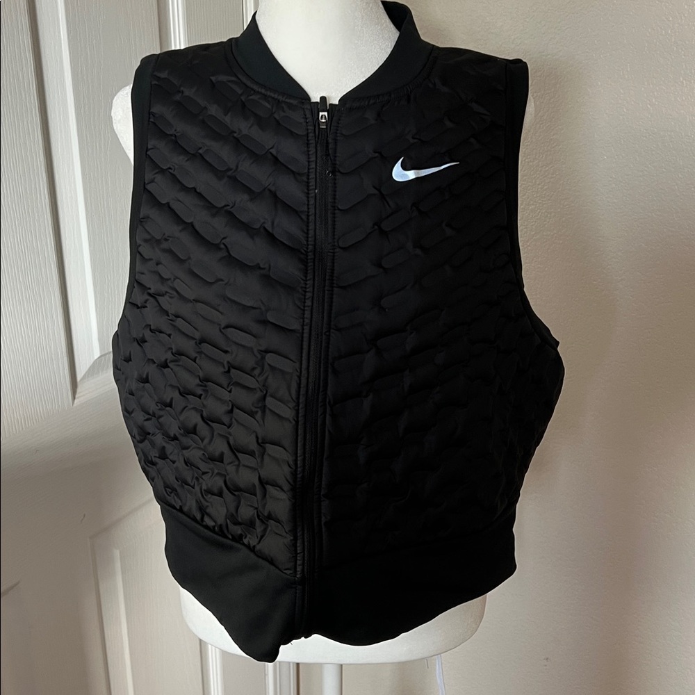 NWT NIKE AEROLOFT ADV GOOSEDOWN RUNNING REPEL VEST Black XL